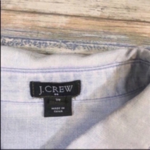 J. Crew Light Wash Chambray Popover - Picture 4 of 5